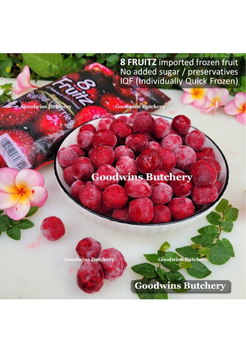 8Fruitz IQF frozen fruit CHERRIES RED SOUR 8 Fruitz 500g